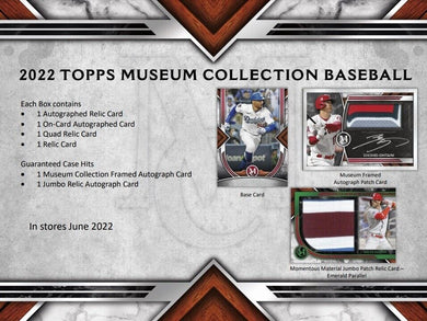 2022 Topps Museum Collection Baseball Hobby Box - Free Shipping