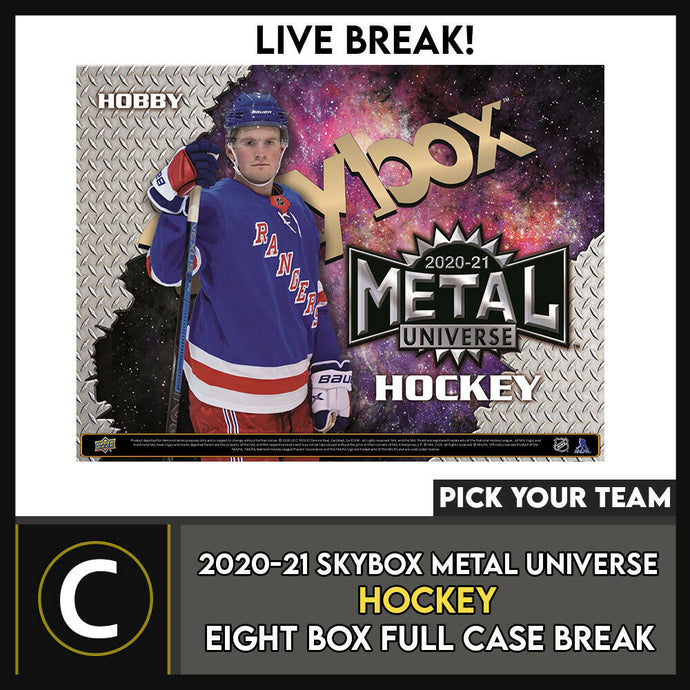 2020-21 UPPER DECK SKYBOX METAL HOCKEY 8 BOX CASE BREAK #H1172 - PICK YOUR TEAM