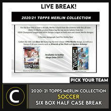 Load image into Gallery viewer, 2020/21 TOPPS MERLIN CHROME SOCCER 6 BOX HALF CASE BREAK #S193 - PICK YOUR TEA3
