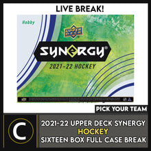 Load image into Gallery viewer, 2021-22 UPPER DECK SYNERGY HOCKEY 16 BOX BREAK #H1462 - PICK YOUR TEAM
