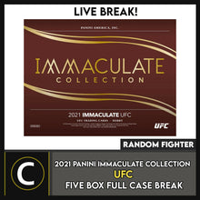 Load image into Gallery viewer, 2021 PANINI IMMACULATE COLLECTION UFC 5 BOX CASE BREAK #N033 - RANDOM FIGHTER