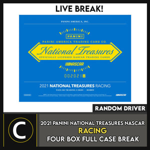 2021 NATIONAL TREASURES NASCAR 4 BOX (FULL CASE) BREAK #N029 - RANDOM DRIVER