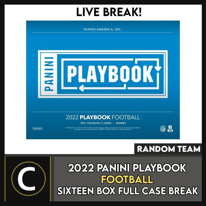 2022 PANINI PLAYBOOK FOOTBALL 16 BOX (FULL CASE) BREAK #F1143 - RANDOM TEAMS