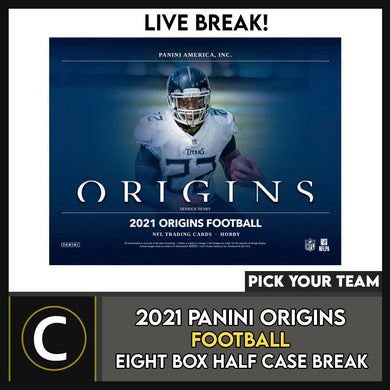 2021 PANINI ORIGINS FOOTBALL 8 BOX (HALF CASE) BREAK #F804 - PICK YOUR TEAM