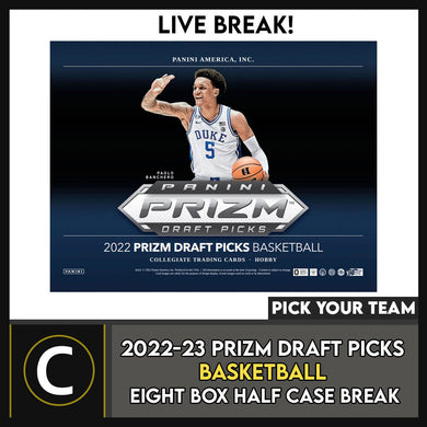 2022-23 PRIZM DRAFT BASKETBALL 8 BOX (HALF CASE) BREAK #B904 - PICK YOUR TEAM