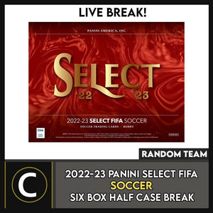 2022/23 PANINI SELECT FIFA SOCCER 6 BOX (HALF CASE) BREAK #S311 - RANDOM TEAMS