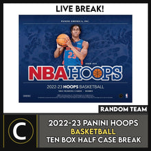 Load image into Gallery viewer, 2022-23 PANINI HOOPS BASKETBALL 10 BOX (HALF CASE) BREAK #B892 - RANDOM TEAMS