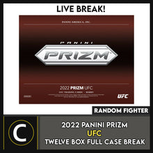 Load image into Gallery viewer, 2022 PANINI PRIZM UFC 12 BOX (FULL CASE BREAK) #N050 - RANDOM FIGHTER