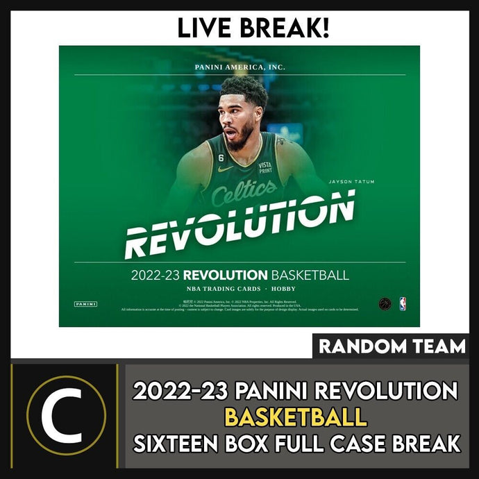 2022-23 PANINI REVOLUTION BASKETBALL 16 BOX FULL CASE BREAK #B950 - RANDOM TEAMS