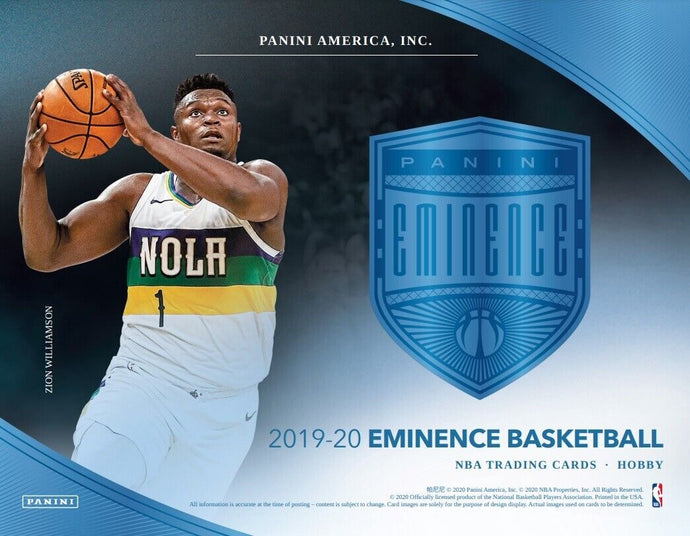2019-20 Panini Eminence Basketball Sealed Hobby Box - Free Shipping