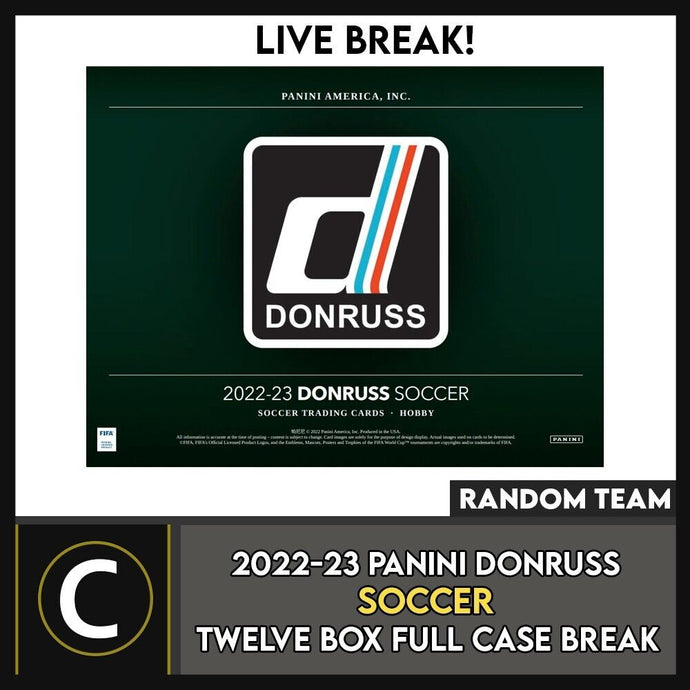 2022/23 PANINI DONRUSS SOCCER 12 BOX (FULL CASE) BREAK #S305 - RANDOM TEAMS