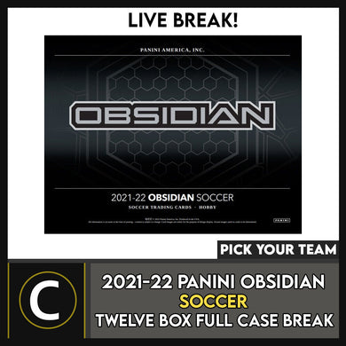 2021/22 PANINI OBSIDIAN SOCCER 12 BOX (FULL CASE) BREAK #S237 - PICK YOUR TEAM