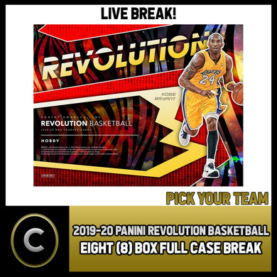 2019-20 PANINI REVOLUTION 8 BOX (FULL CASE) BREAK #B535 - PICK YOUR TEAM
