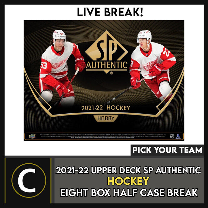 2018-19 Upper Deck SP Authentic Hockey Hobby Case (Boxes of 8)