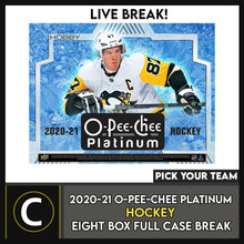 Load image into Gallery viewer, 2020-21 OPC PLATINUM HOCKEY 8 BOX (FULL CASE) BREAK #H1331 - PICK YOUR TEAM
