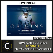 Load image into Gallery viewer, 2021 PANINI ORIGINS FOOTBALL 16 BOX (FULL CASE) BREAK #F803 - PICK YOUR TEAM
